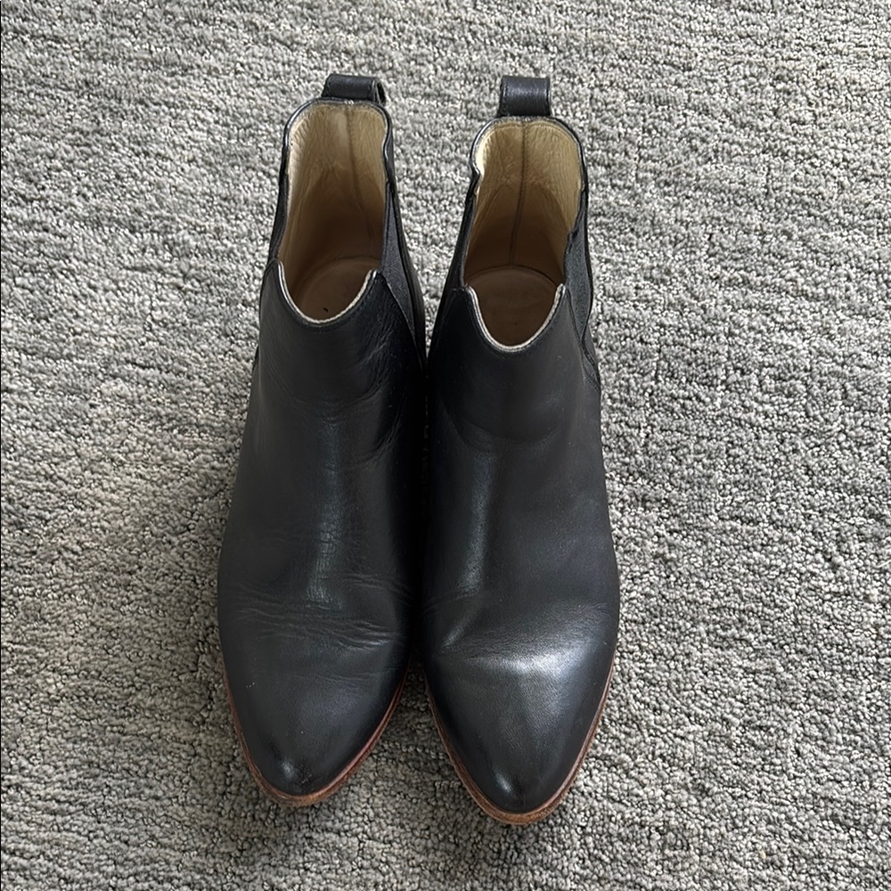Black Nisolo Leather booties